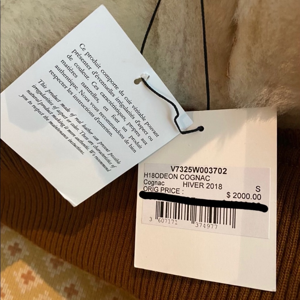 BNWT SANDRO PARIS LEATHER SHEARLING JACKET-MEN (S) - Picture 7 of 7